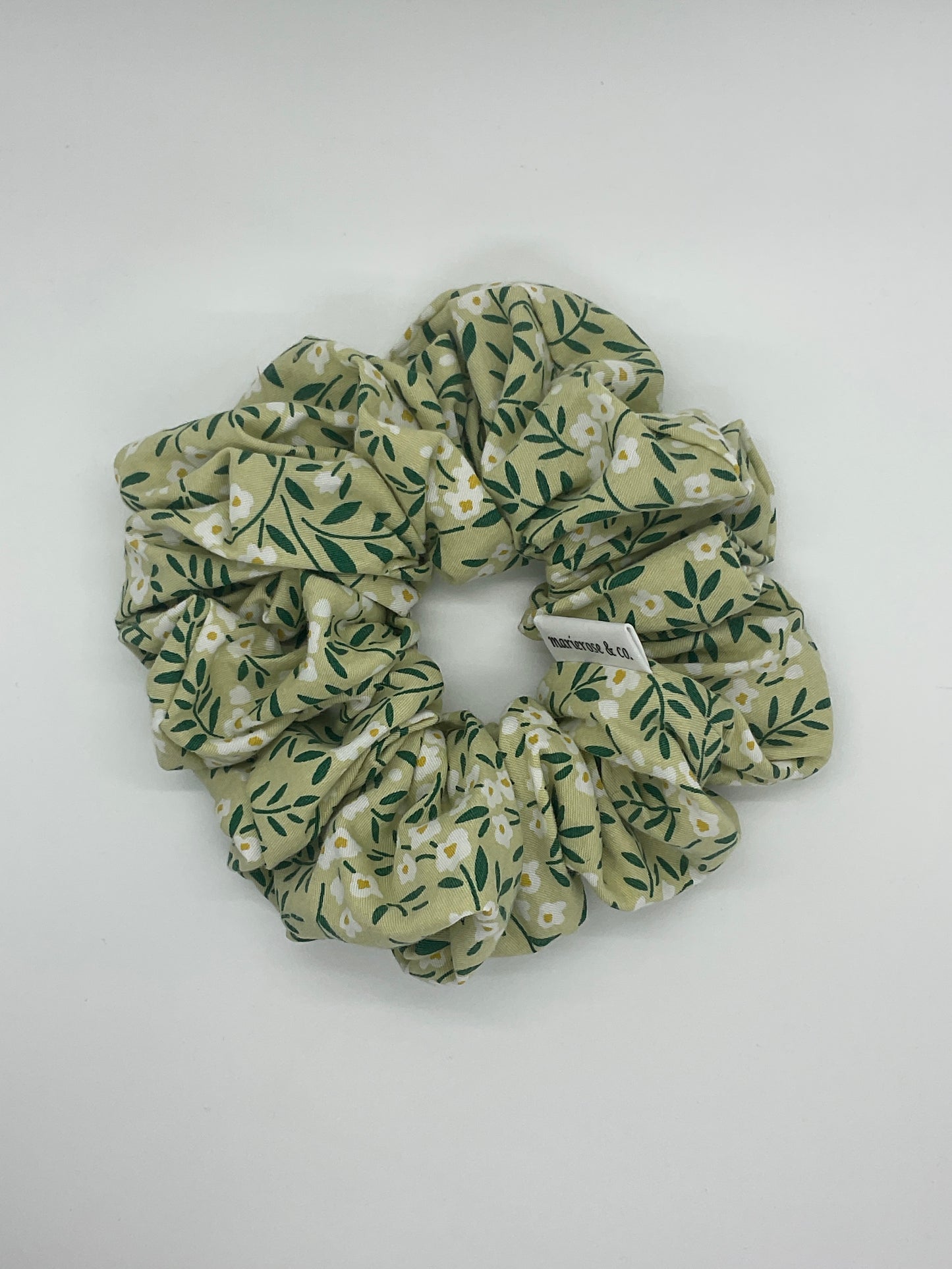 Summer’s green medium scrunchie