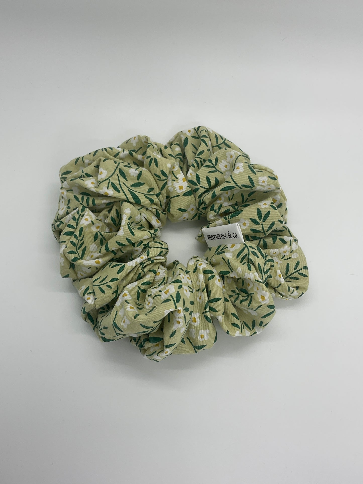 Summer’s green medium scrunchie