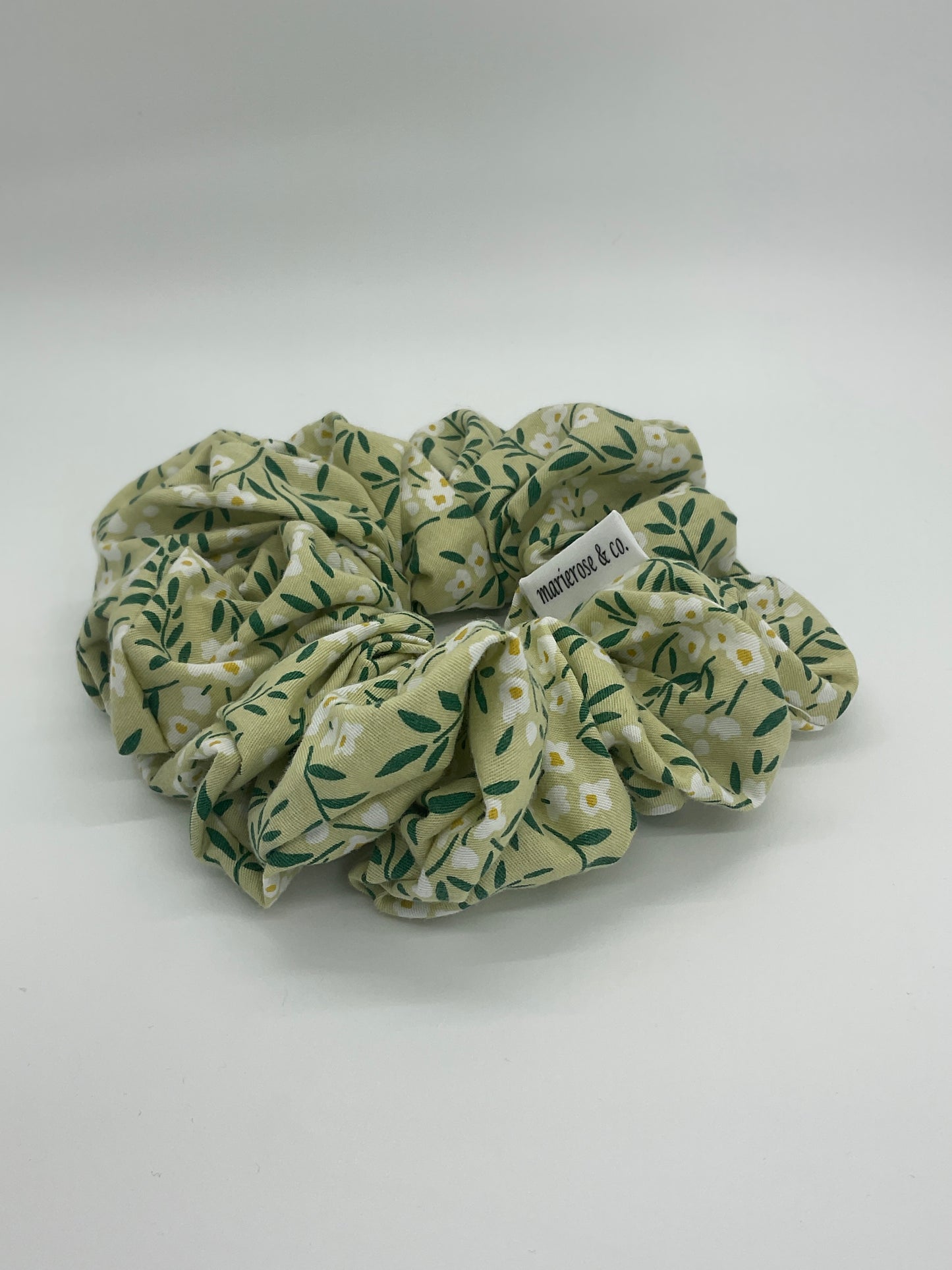 Summer’s green medium scrunchie