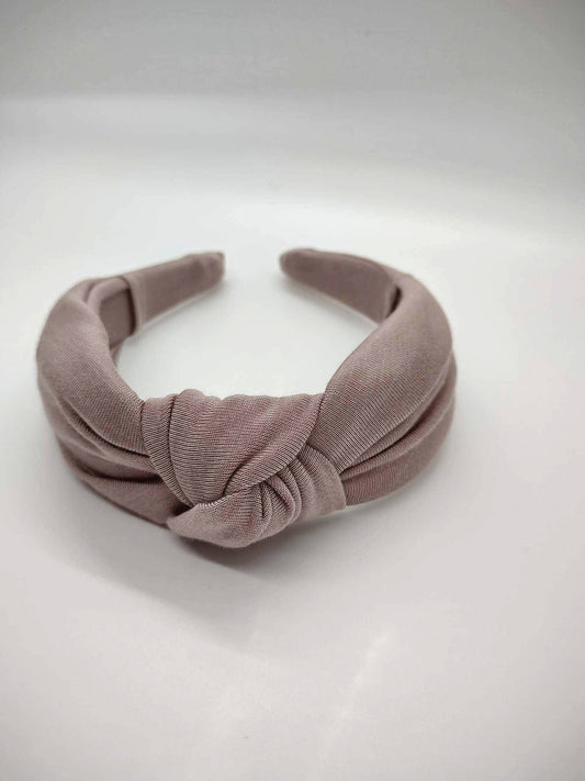 Beige knotted headband